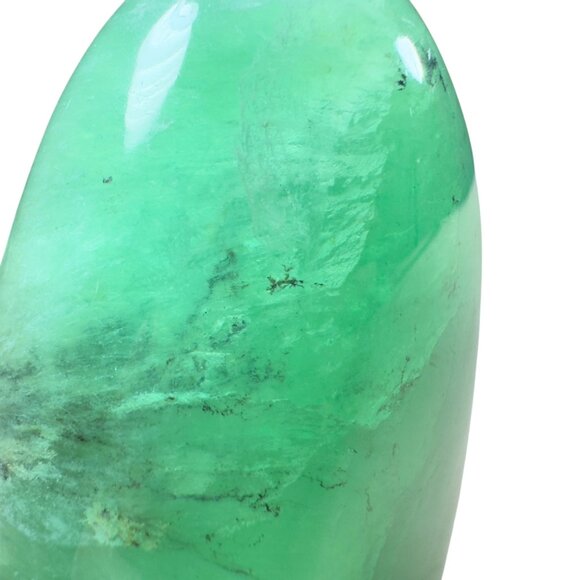 Fluorite Freeform Polished Green Stone Crystal Mineral‎ 4.75 In Tall Decor China - Picture 5 of 6